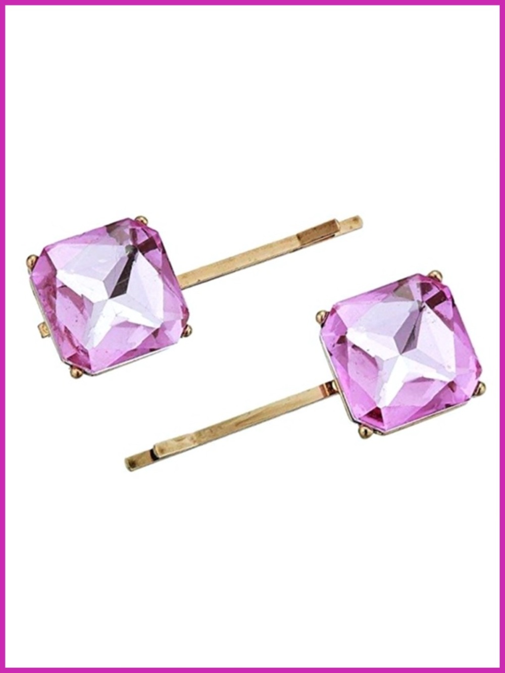 Steve Madden Pink & Gold Hair Clip Accessory